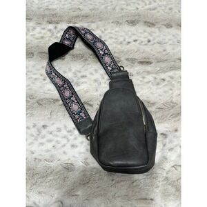 Classy Cloth Gray Crossbody Bag